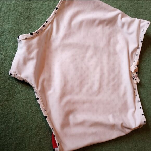 Beach Bash S Pockets Lined White Black Polka Dots Women's Swim Shorts - Picture 7 of 9